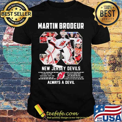 Martin Brodeur 30 New Jersey Devils Always A Devil Shirt