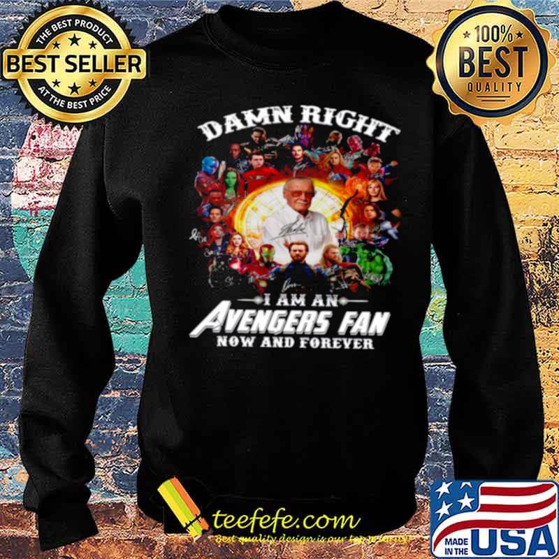 Marvel Avengers Damn Right Im An Avengers Fan Now And Forever 2021 s Sweater Marvel Avengers Damn Right Im An Avengers Fan Now And Forever 2021 s Sweater