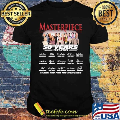 Masterpiece 50 Years 1971 2021 Signature Thank You For The Memories Shirt