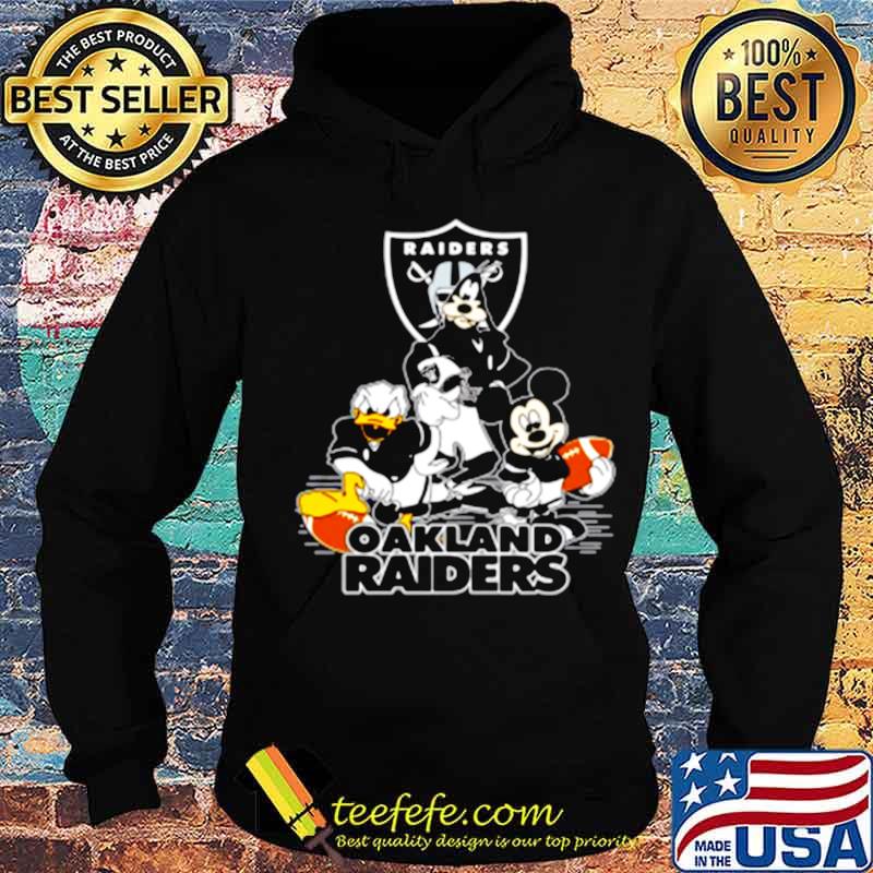 Mickey Mouse Donald Duck And Goofy With Oakland Raiders Sport s Hoodie Mickey Mouse Donald Duck And Goofy With Oakland Raiders Sport s Hoodie