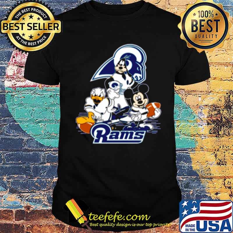 Mickey Mouse Donald Duck And Goofy With Rams Sport shirt