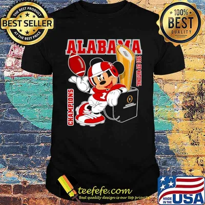 Mickey Mouse With Champions Of Alabama 2021 Cfp National shirt