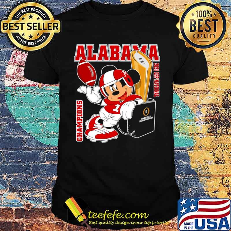 Mickey Mouse With Champions Of Alabama 2021 Cfp National shirt Mickey Mouse With Champions Of Alabama 2021 Cfp National shirt