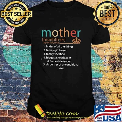 Mother Finder Of All The Things Family Gift Buyer Family Vacation Biggest Cheerleader Unconditional Love Shirt