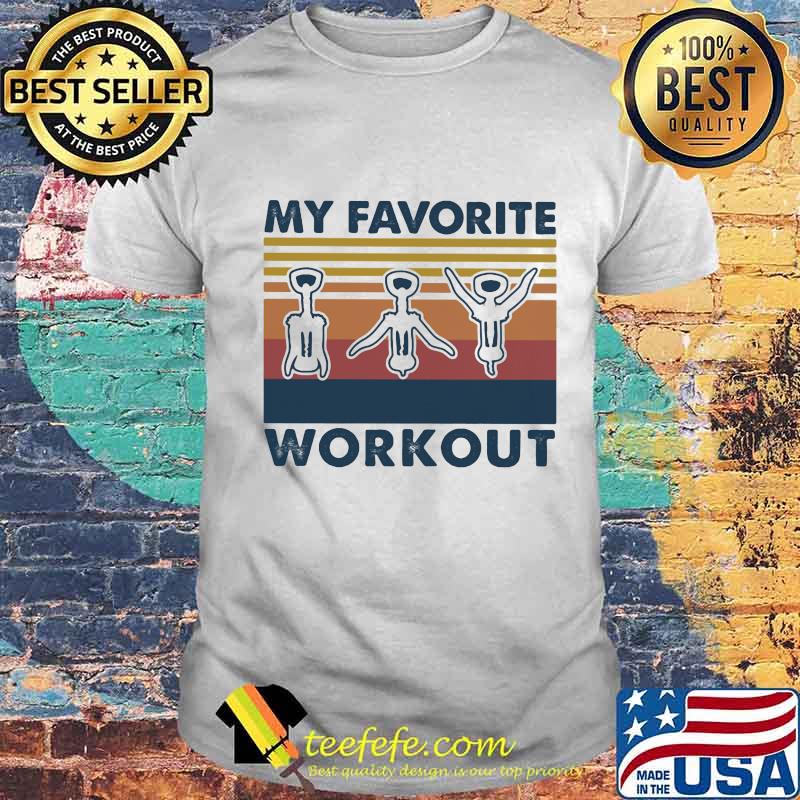 My Favorite Workour Weight Lifting Vintage Shirt Unisex My Favorite Workour Weight Lifting Vintage Shirt Unisex