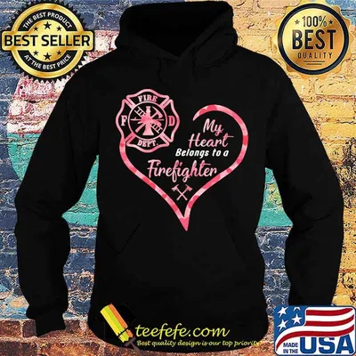 My Heart Belongs To A Firefighter Lover Shirt