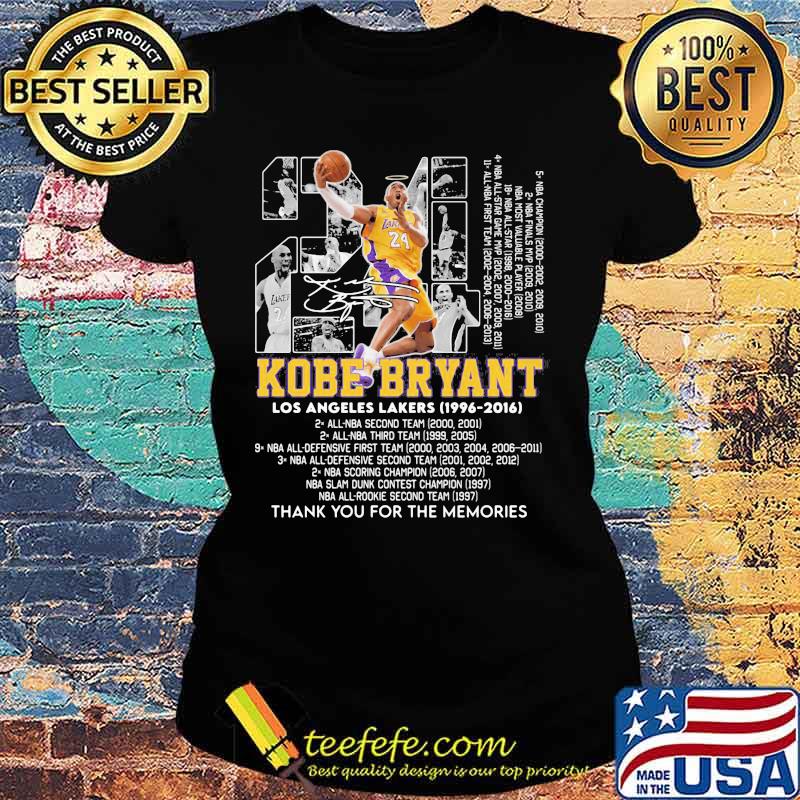 Number 24 Kobe Bryant Los Angeles Lakers 1966 2016 Shirt Ladies tee Number 24 Kobe Bryant Los Angeles Lakers 1966 2016 Shirt Ladies tee