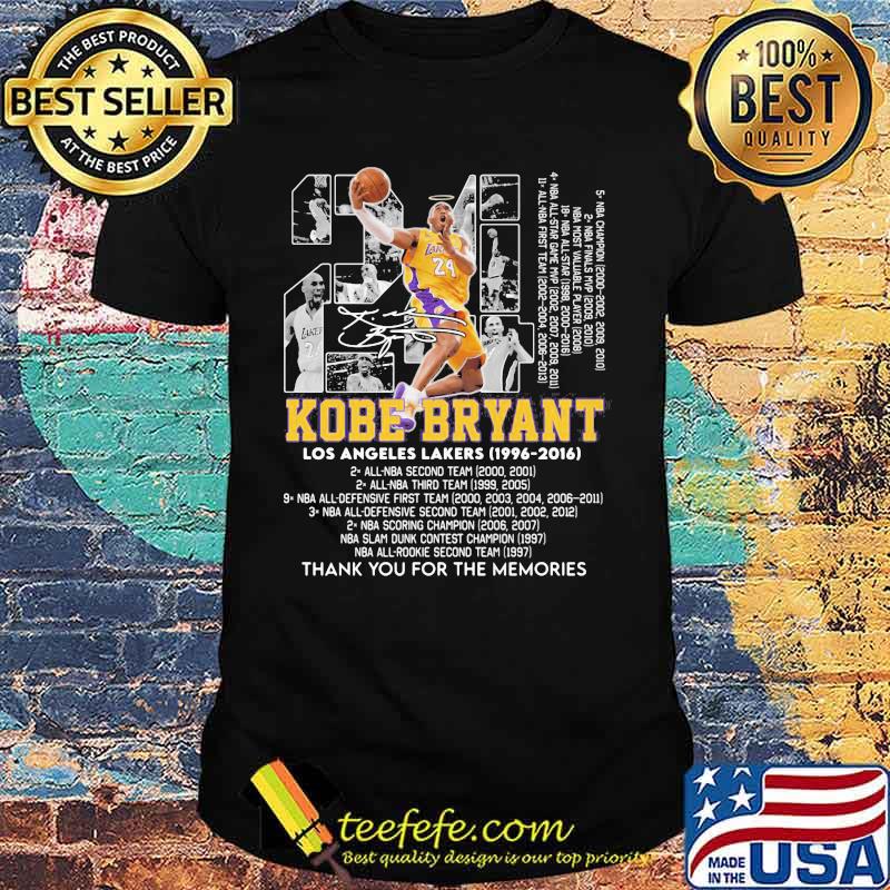 Number 24 Kobe Bryant Los Angeles Lakers 1966 2016 Shirt Number 24 Kobe Bryant Los Angeles Lakers 1966 2016 Shirt