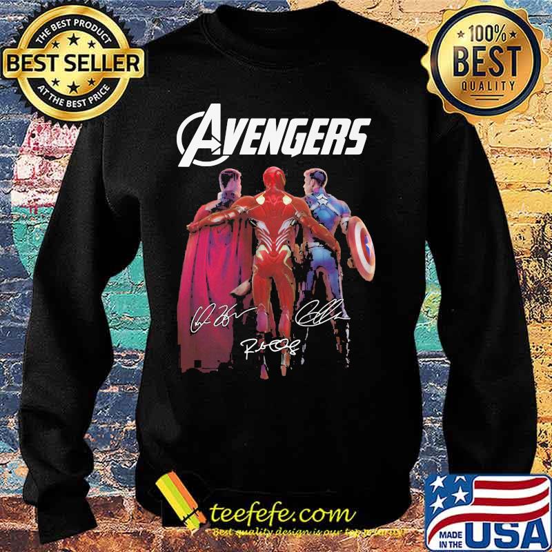 Official Avengers Superhero Signature Shirt Sweater Official Avengers Superhero Signature Shirt Sweater