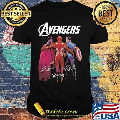 Official Avengers Superhero Signature Shirt