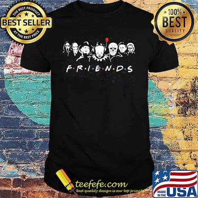 Official Friends Horror Characters Shirt