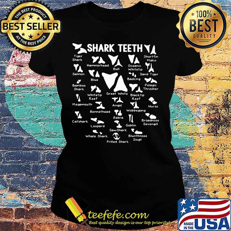 Official Shark Teeth Shirt Ladies tee Official Shark Teeth Shirt Ladies tee