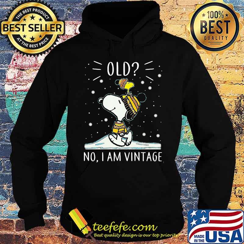 Old No I Am Vintage Snoopy Xmas Shirt Hoodie Old No I Am Vintage Snoopy Xmas Shirt Hoodie