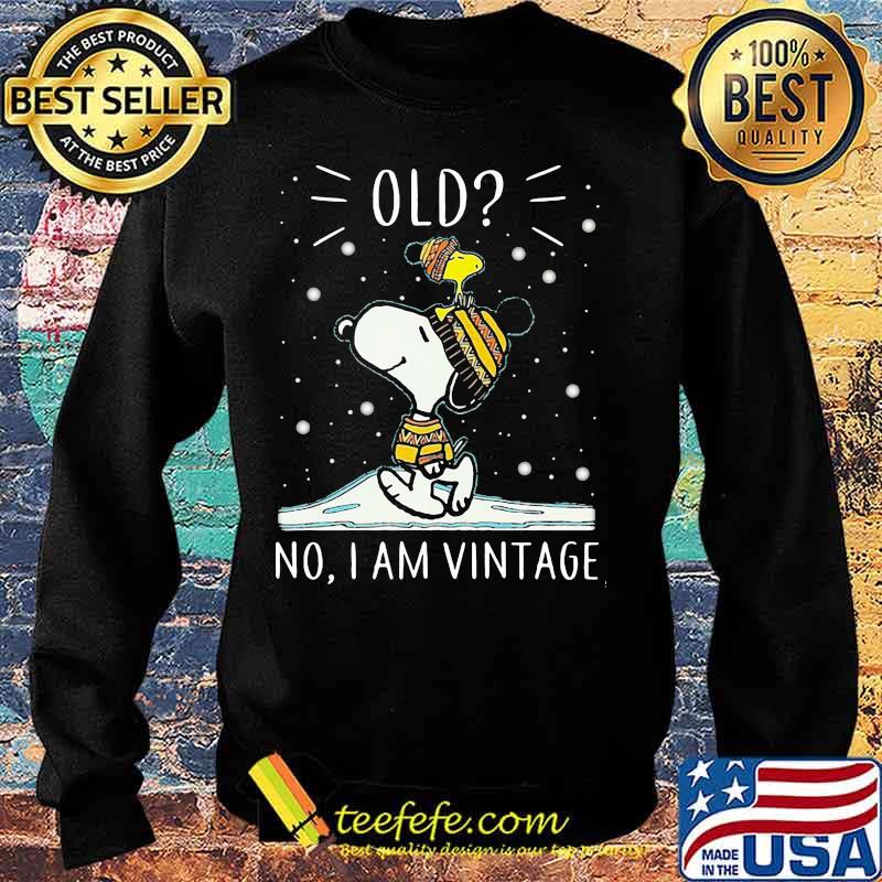 Old No I Am Vintage Snoopy Xmas Shirt Sweater Old No I Am Vintage Snoopy Xmas Shirt Sweater