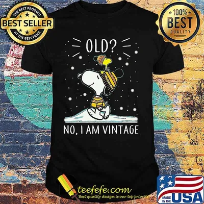 Old No I Am Vintage Snoopy Xmas Shirt