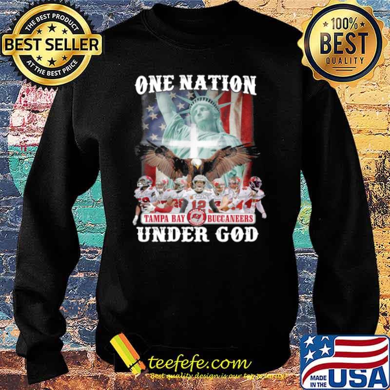 One Nation Tampa Bay Buccaneers Under God 2021 s Sweater One Nation Tampa Bay Buccaneers Under God 2021 s Sweater