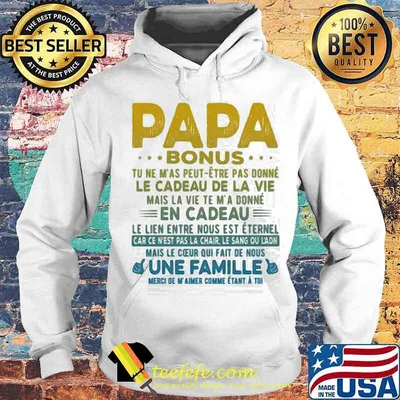 Papa Bonus Le Cadeau De La Vie En Cadeau Une Famille Shirt