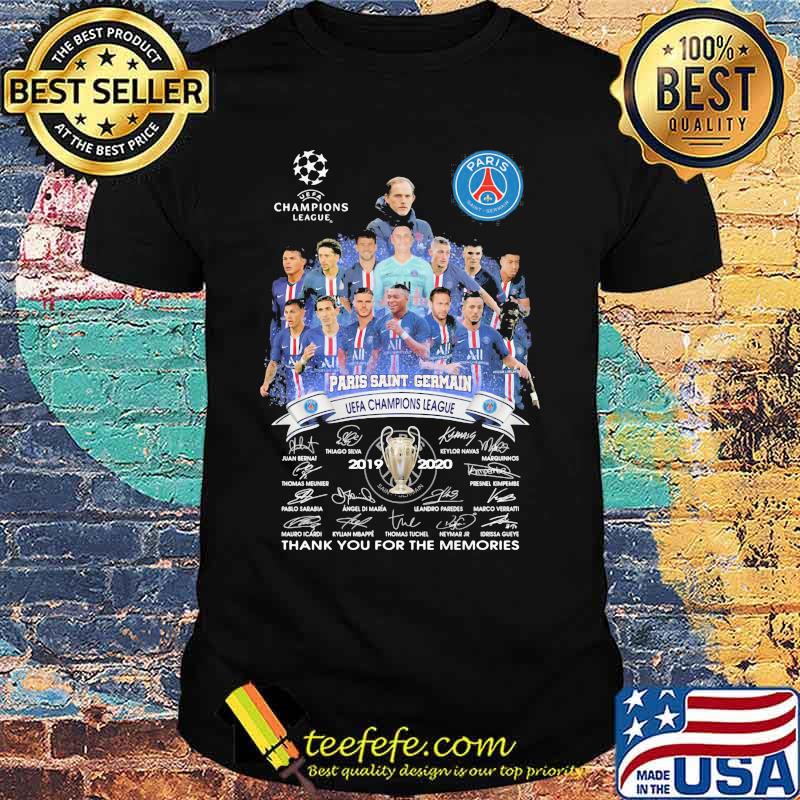 Paris Saint Germain Champions League Thank You For The Memories Signature Shirt