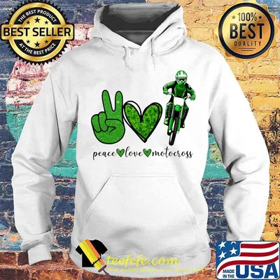 Peace Love Morocross Heart Greean Patrick’s Day Shirt