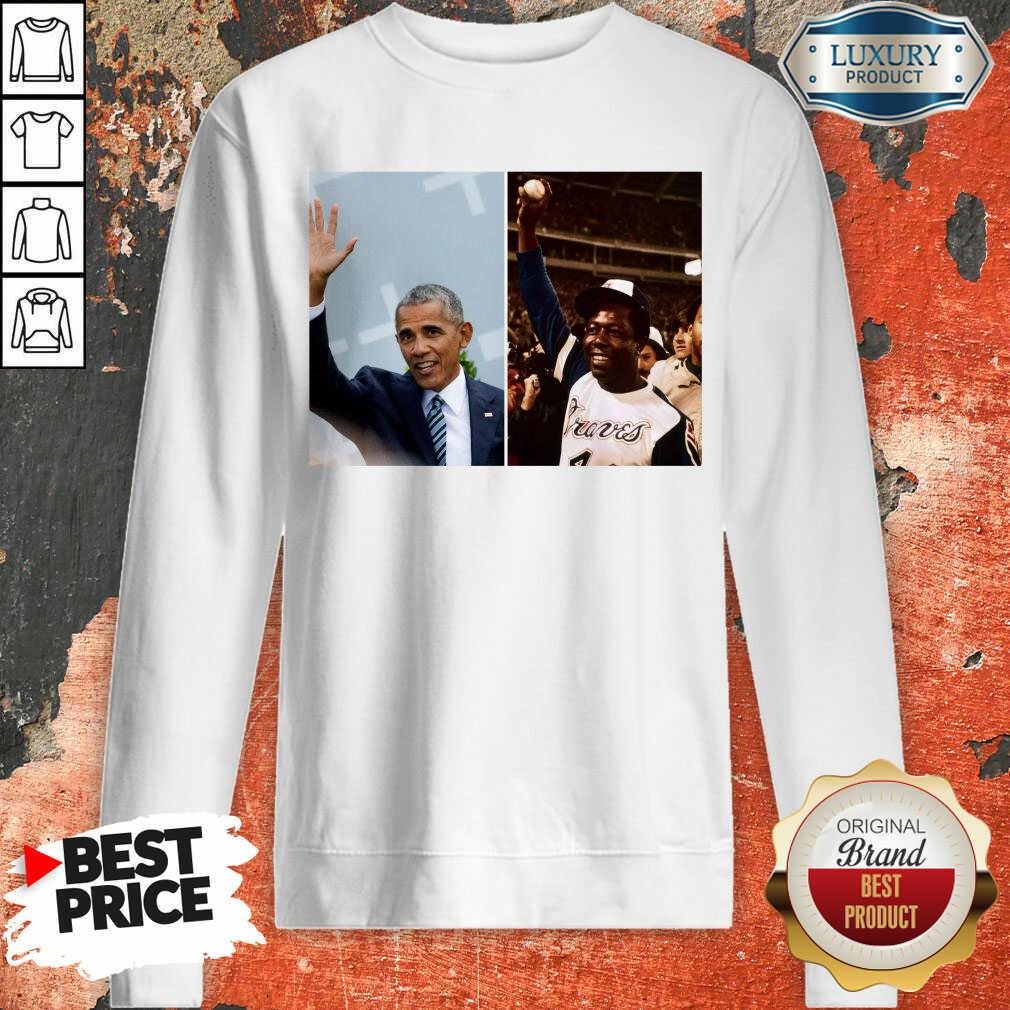 Perfect Barack Obama Lauded Hank Aaron 123 Shirt