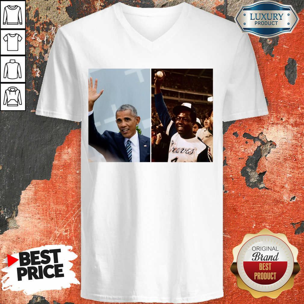 Perfect Barack Obama Lauded Hank Aaron 123 Shirt