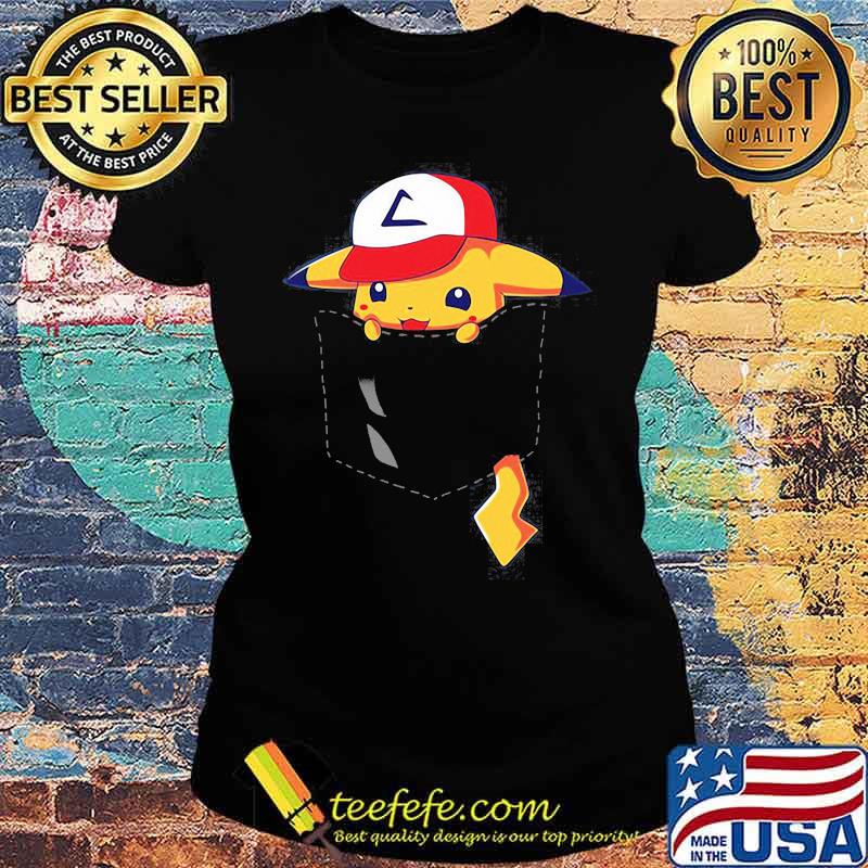 Pikachu Pokemon Cartoon Shirt Ladies tee Pikachu Pokemon Cartoon Shirt Ladies tee