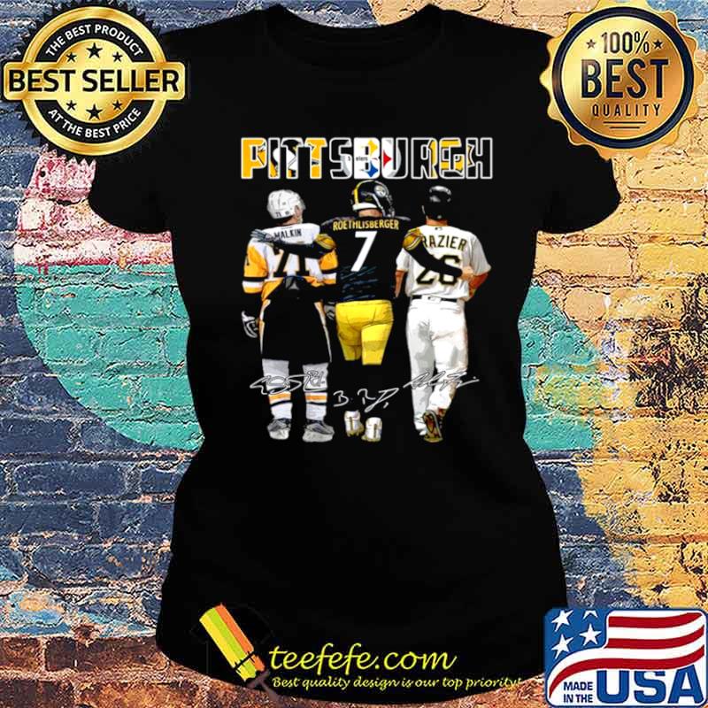 Pittsburgh Sport Malkin Roethlisberger Raizer signatures s Ladies tee Pittsburgh Sport Malkin Roethlisberger Raizer signatures s Ladies tee