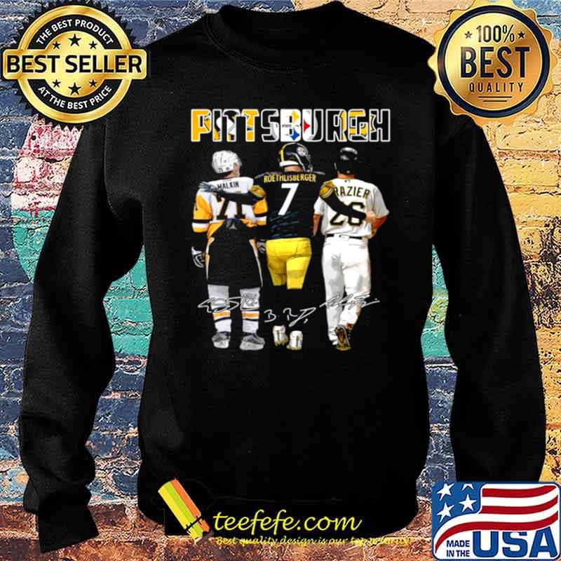 Pittsburgh Sport Malkin Roethlisberger Raizer signatures s Sweater Pittsburgh Sport Malkin Roethlisberger Raizer signatures s Sweater