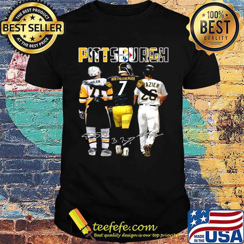 Pittsburgh Sport Malkin Roethlisberger Raizer signatures shirt Pittsburgh Sport Malkin Roethlisberger Raizer signatures shirt