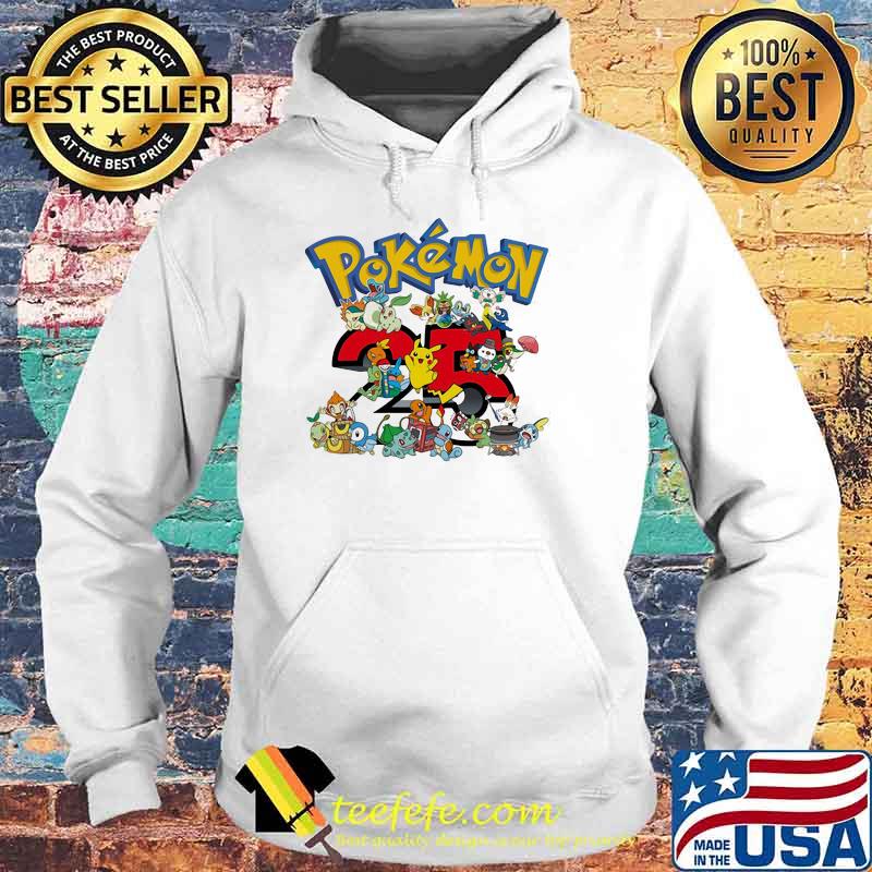 Pokemon 25 Th Anniversary Shirt Hoodie Pokemon 25 Th Anniversary Shirt Hoodie