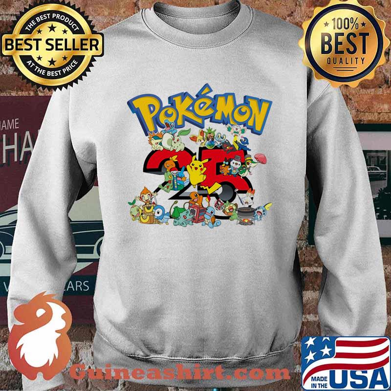 Pokemon 25 Th Anniversary Shirt Sweater Pokemon 25 Th Anniversary Shirt Sweater