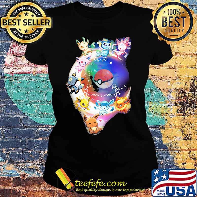 Pokemon Featuring Moonlight Shirt Ladies tee Pokemon Featuring Moonlight Shirt Ladies tee
