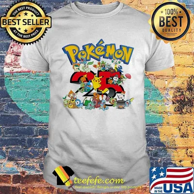 Pokemon Twenty Five Years Cartoon Shirt