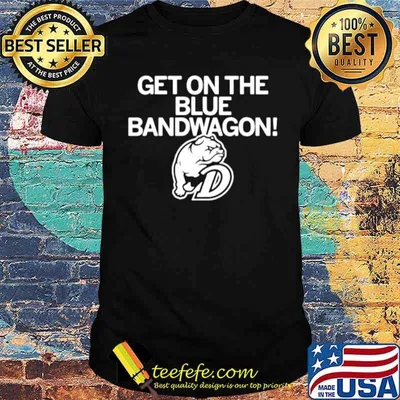 Pug Dog Get On The Blue Bandwagon shirt