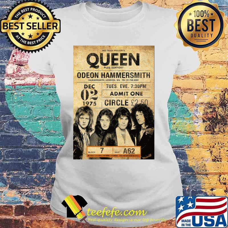Queen Odeon Hammesmith Admit One Circle Shirt Laides tee Queen Odeon Hammesmith Admit One Circle Shirt Laides tee