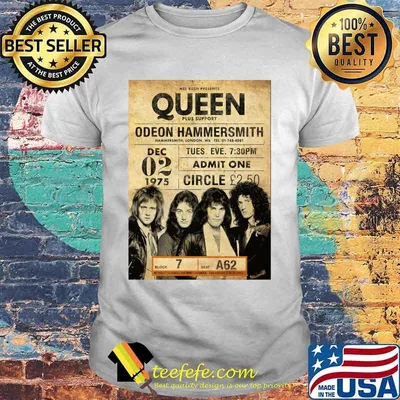 Queen Odeon Hammesmith Admit One Circle Shirt