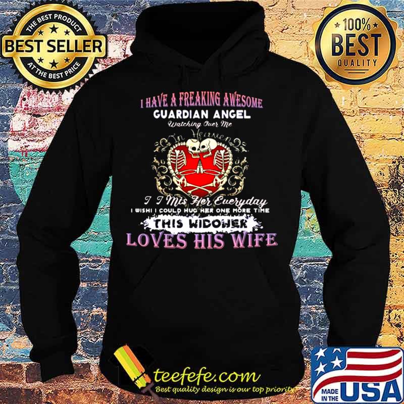 Skeleton I Have A Freaking Awesome Guardian Angel Watching Over Me In Heaven I Miss Her Everyday Hoodie Skeleton I Have A Freaking Awesome Guardian Angel Watching Over Me In Heaven I Miss Her Everyday Hoodie