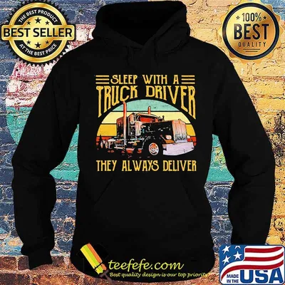 Sleep With A Truck Driver They Always Deliver Vintage Sunset Shirt