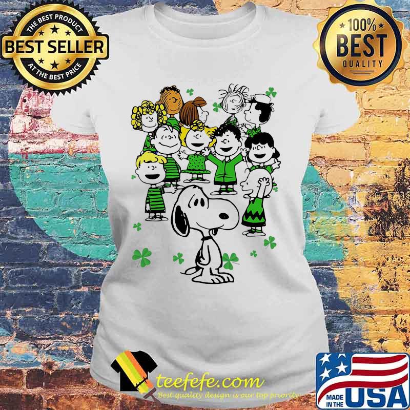 Snoopy And Charlie Brown Grass Shirt Laides tee Snoopy And Charlie Brown Grass Shirt Laides tee