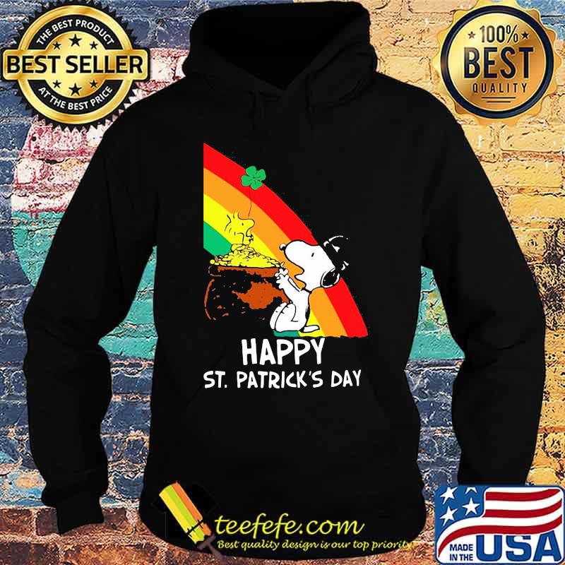 Snoopy Happy St. Patrick's Day Rainbow Shirt Hoodie Snoopy Happy St. Patrick's Day Rainbow Shirt Hoodie