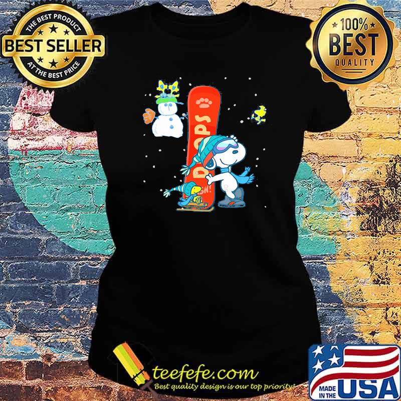 Snoopy Skiing Drops Shirt Ladies tee Snoopy Skiing Drops Shirt Ladies tee