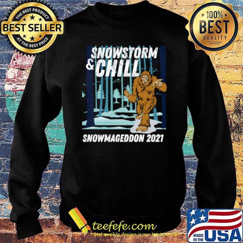 Snowstorm and Chill Big Foot Snowmageddon 2021 Sweater Snowstorm and Chill Big Foot Snowmageddon 2021 Sweater