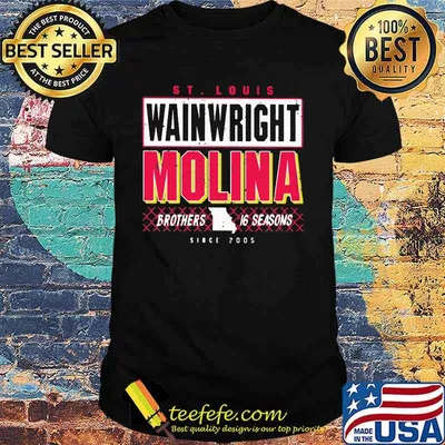 St Louis Wainwright Molina Brothers 16 Seasons Shirt