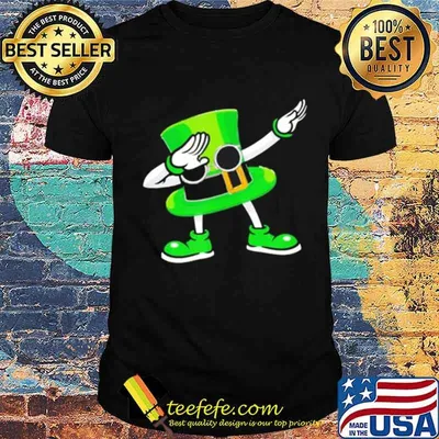 St Patricks Day Dabbing Leprechaun Hat Boys Kids Men Gifts shirt
