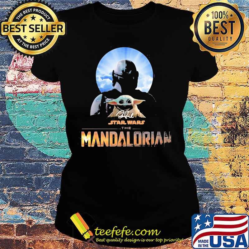 Star Wars The Mandalorian Baby Yoda Orange Shirt Ladies tee Star Wars The Mandalorian Baby Yoda Orange Shirt Ladies tee