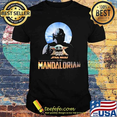 Star Wars The Mandalorian Baby Yoda Orange Shirt
