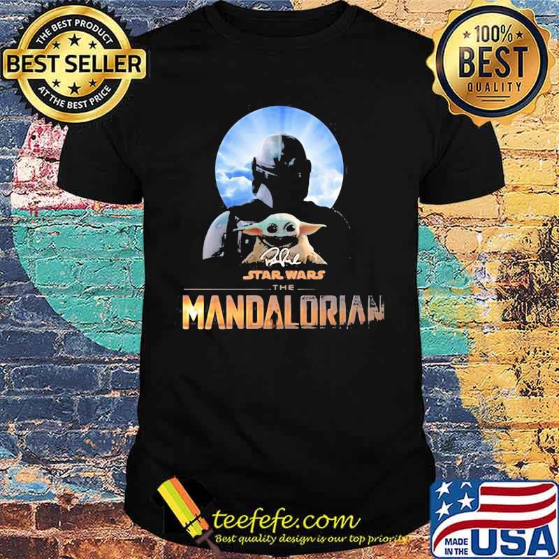 Star Wars The Mandalorian Baby Yoda Orange Shirt