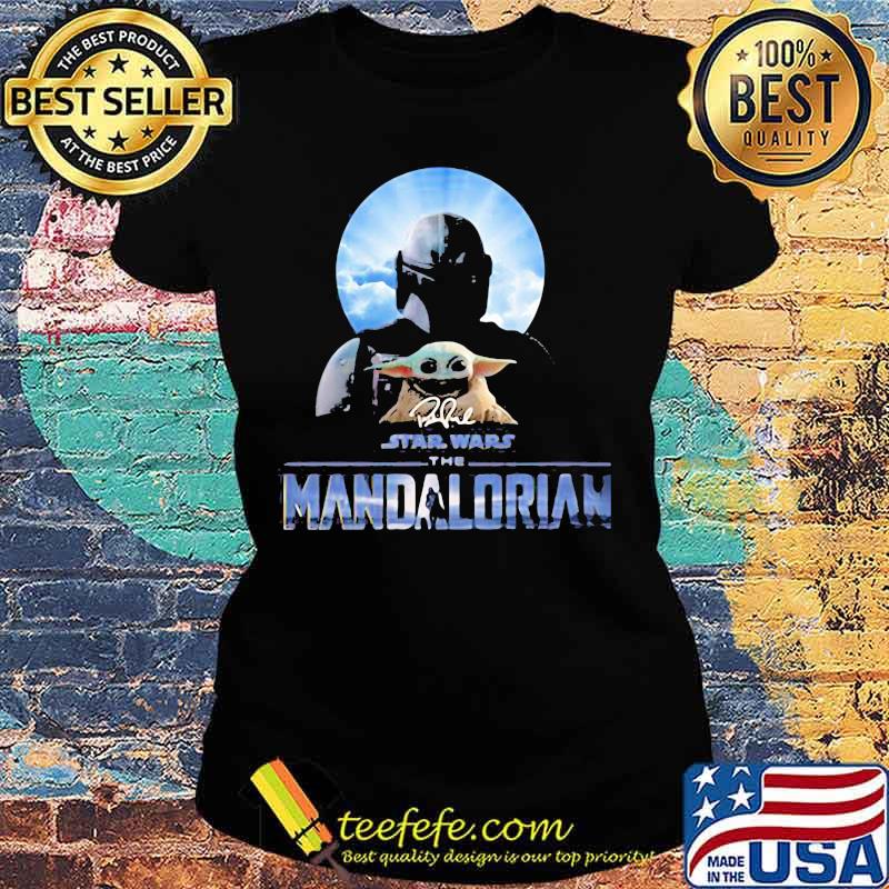 Star Wars The Mandalorian Blue Baby Yoda Shirt Ladies tee Star Wars The Mandalorian Blue Baby Yoda Shirt Ladies tee