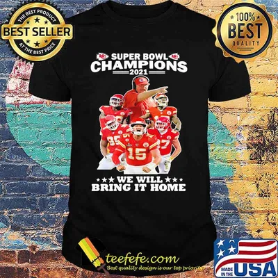Super Bowl Champions We Will Bring It Home Logo Team Shirt