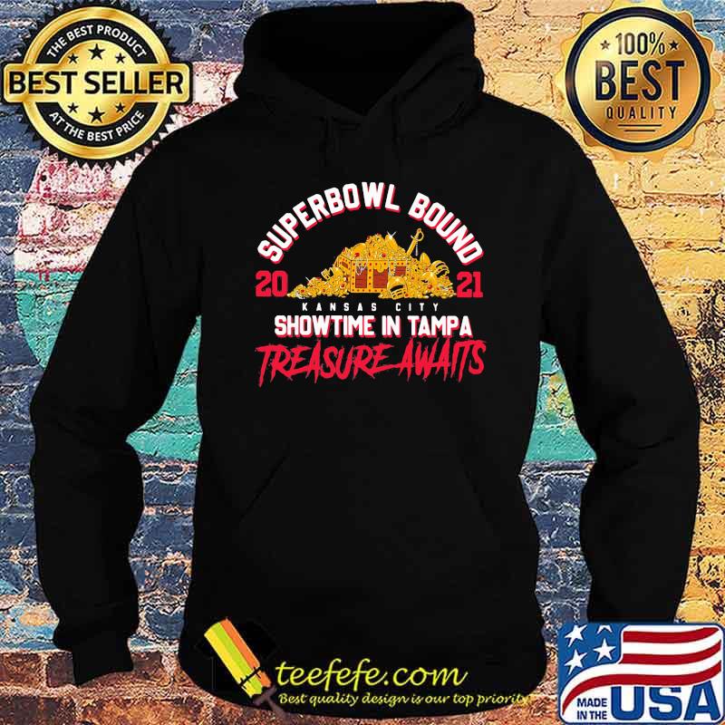 Superbowl Bound Showtime In Tampa Treasure Awaits Kansas City Chiefs Gold Shirt Hoodie Superbowl Bound Showtime In Tampa Treasure Awaits Kansas City Chiefs Gold Shirt Hoodie